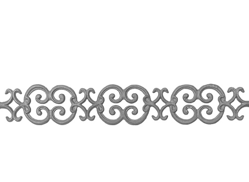 Double C-Scroll Door Frieze