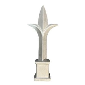 SP10-231-34  Aluminum 6" Triad Finial