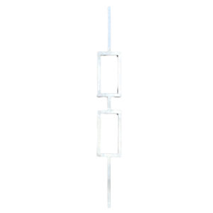 ABF2R-58 Forged Aluminum Double Rectangle Picket