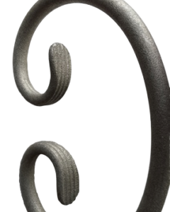 AC001C Round Material Aluminum C-Scroll-Large