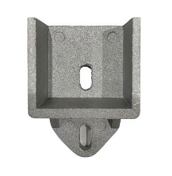 APF158: Die-Cast Aluminum Fence Flange 1-5/8 in Sq