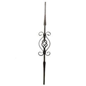 BF228-2 Steel Basket Baluster With Scroll
