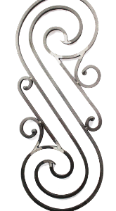 BL301  -Forged Steel Scroll Panel