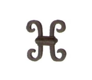 CIOL-561 Cast Iron Double C Overlay Fits 1/2in