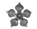 R026 Pressed Steel Flower with Bud