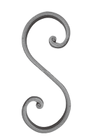 S015 Forged Steel Scroll With Rolled Ends