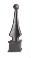 SP10-34D  3/4in Aluminum Finial