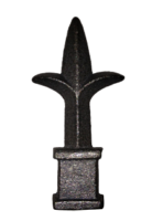 SP231B-Cast Iron Spearhead/Finial 1/2in