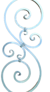 ABF-081 Forged Aluminum Scroll -Square Mat